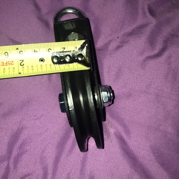 NEW Black Steel Pulley rope pull magnet fishing lifting stuff - Picture 8 of 8